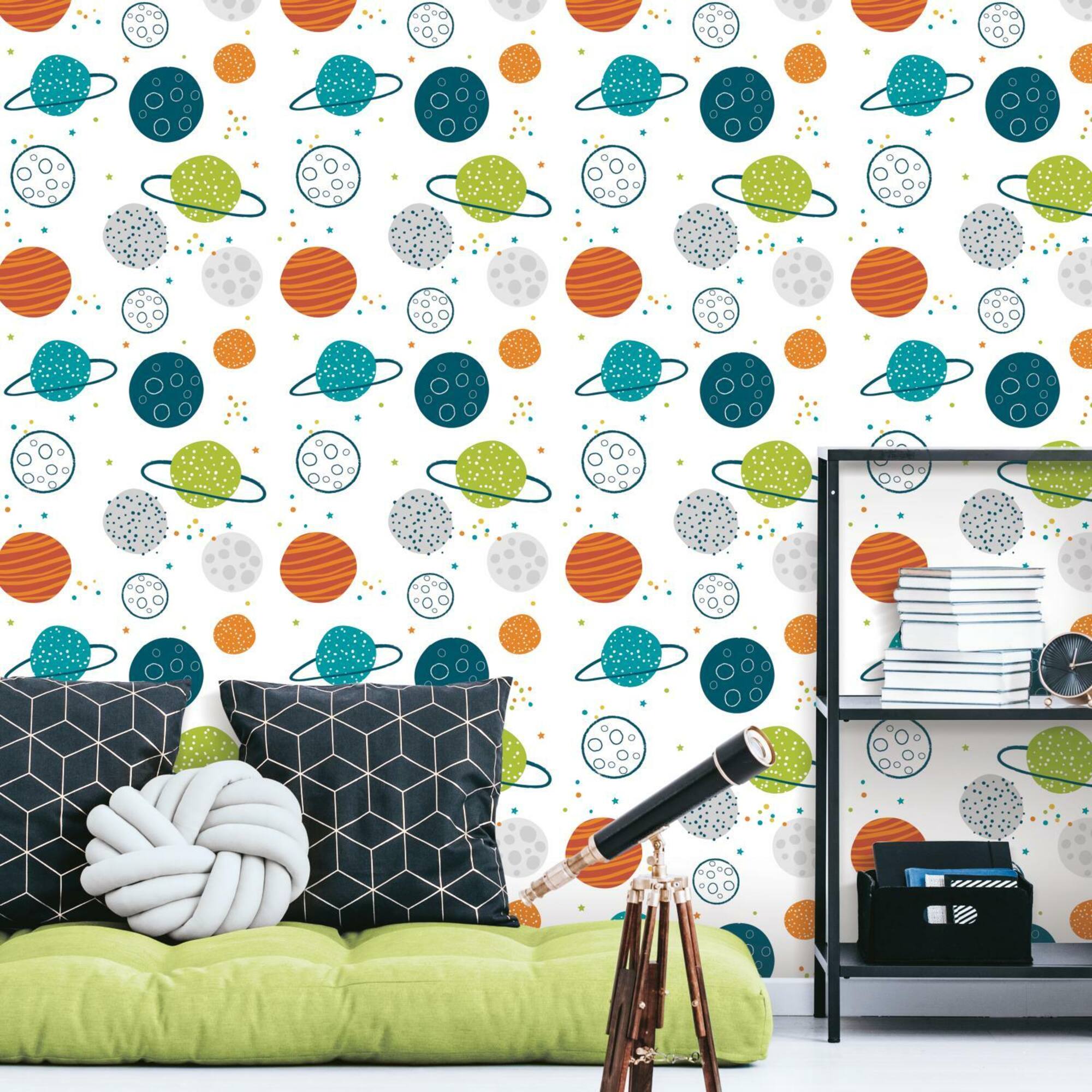RoomMates Planets Peel & Stick Wallpaper